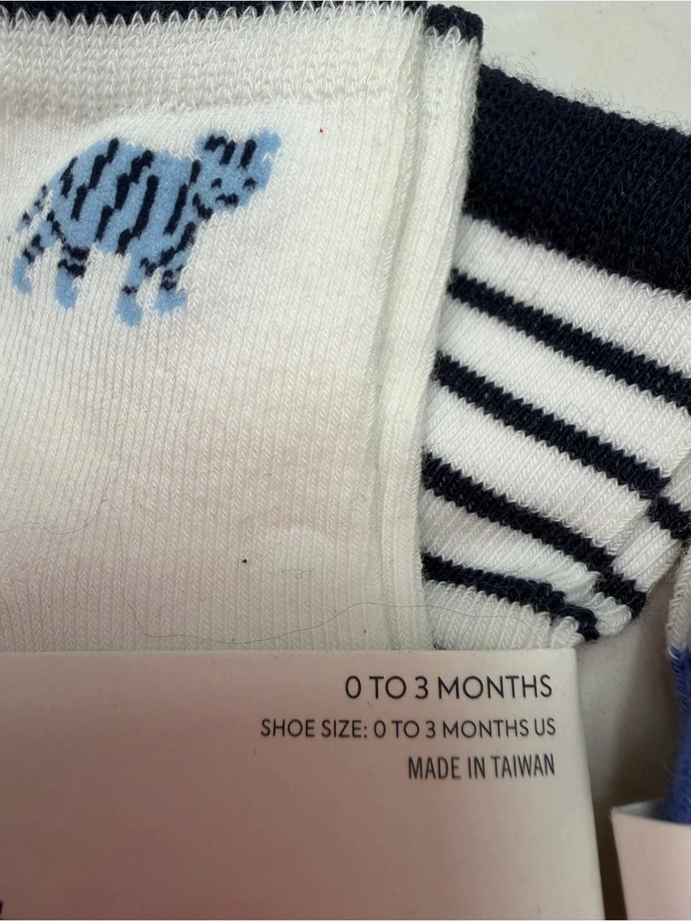 Janie and Jack Baby Boys Blue & White Sock Set